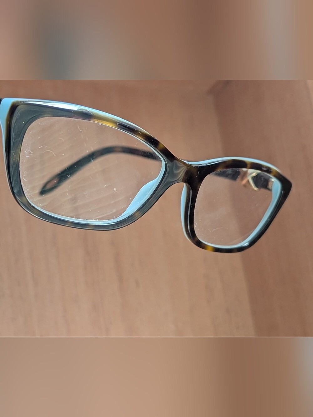 Tiffany & Co. Women's Dark Havana/Tiffany Blue and Gold Eyewear TF 2074 8 - Picture 11 of 14